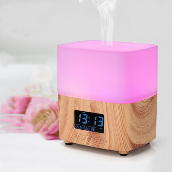 Color Cube Essential Oil Diffuser &  Alarm Clock - Image 3