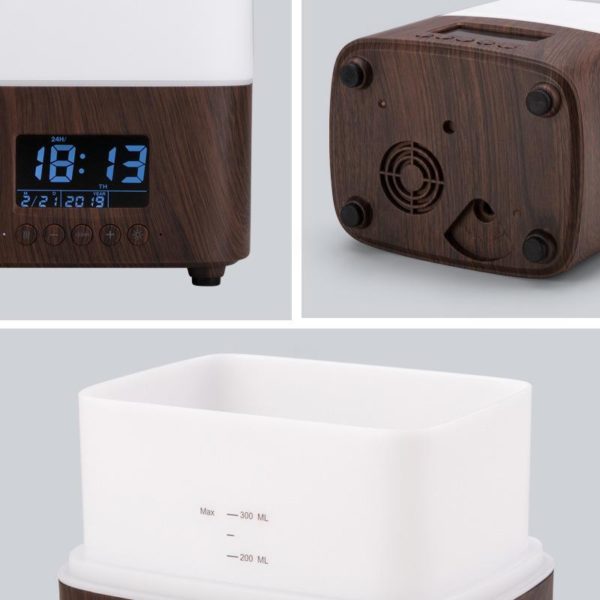Color Cube Essential Oil Diffuser &  Alarm Clock - Image 2
